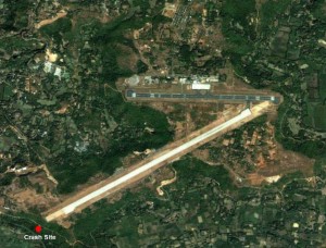 Google Earth View of Mangalore Airport